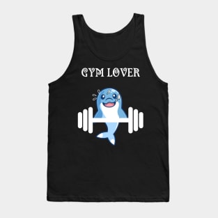 Dolphin Gym Lover Design Tank Top